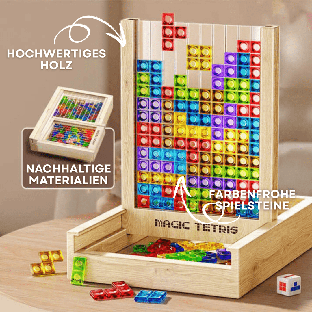 EcoBlock Tetris Board – Hållbart Tetris-pusselspel för hela familjen