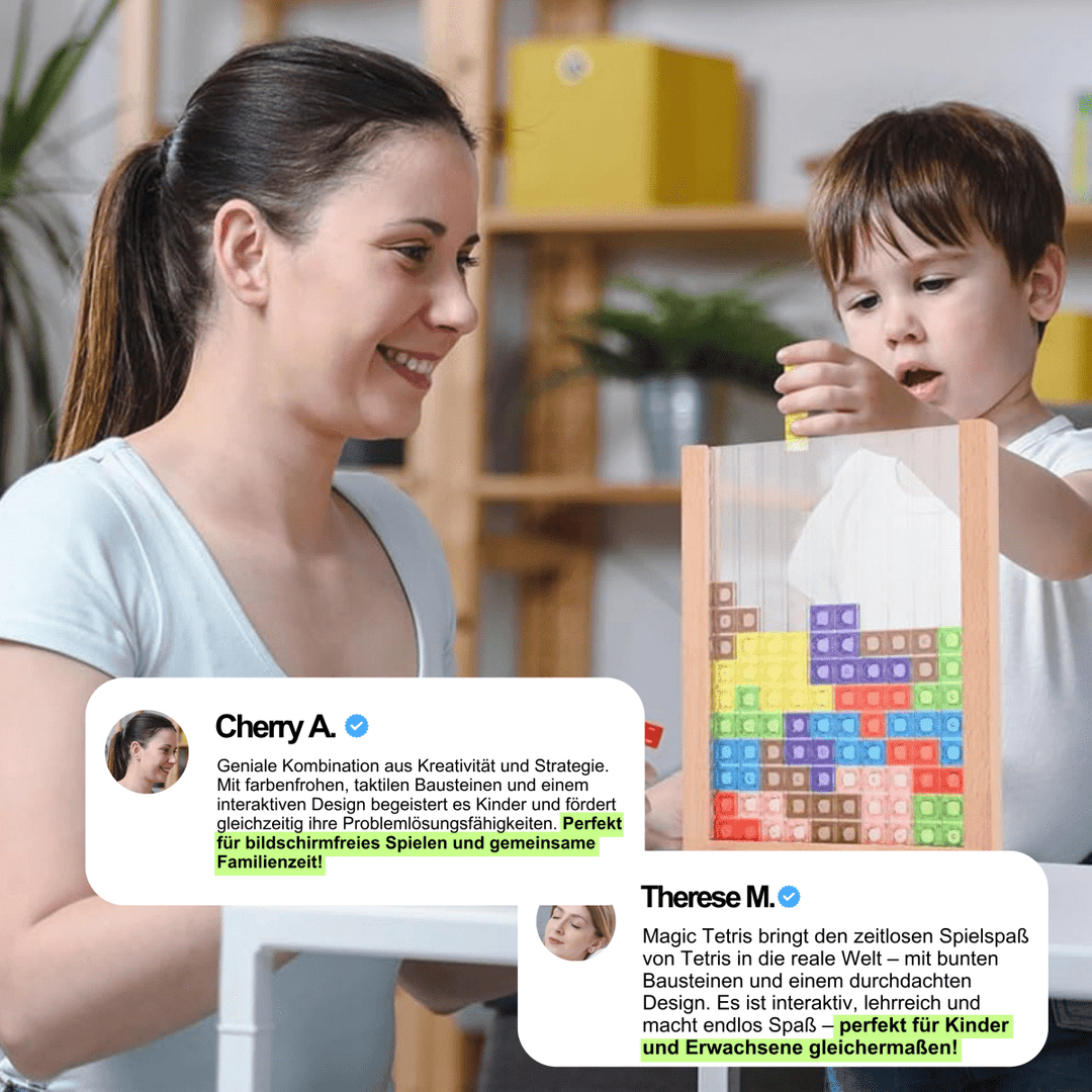 EcoBlock Tetris Board – Hållbart Tetris-pusselspel för hela familjen