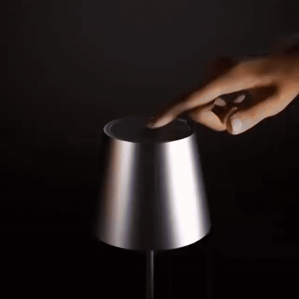 Sladdlös bordslampa | Minimalistisk design | Dimbart LED-ljus