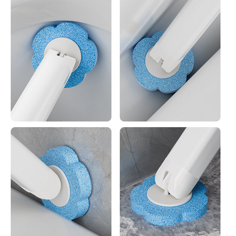 Toalettborste för engångsbruk | Antibakteriell | Hygieniska svamphuvuden | CleanClick