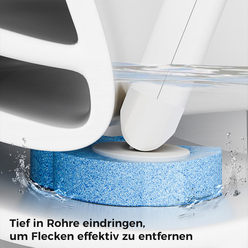 Toalettborste för engångsbruk | Antibakteriell | Hygieniska svamphuvuden | CleanClick
