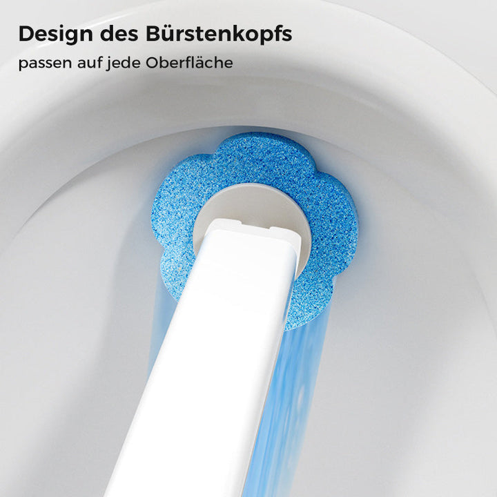 Toalettborste för engångsbruk | Antibakteriell | Hygieniska svamphuvuden | CleanClick