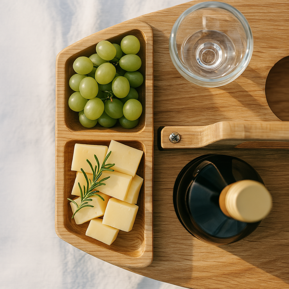Bärbart picknickbord i trä – WineNest
