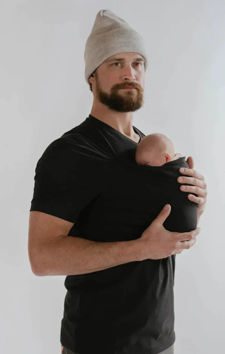 Bärsele-T-shirt | Andningsbar och ergonomisk | För mamma & pappa | Bondtee