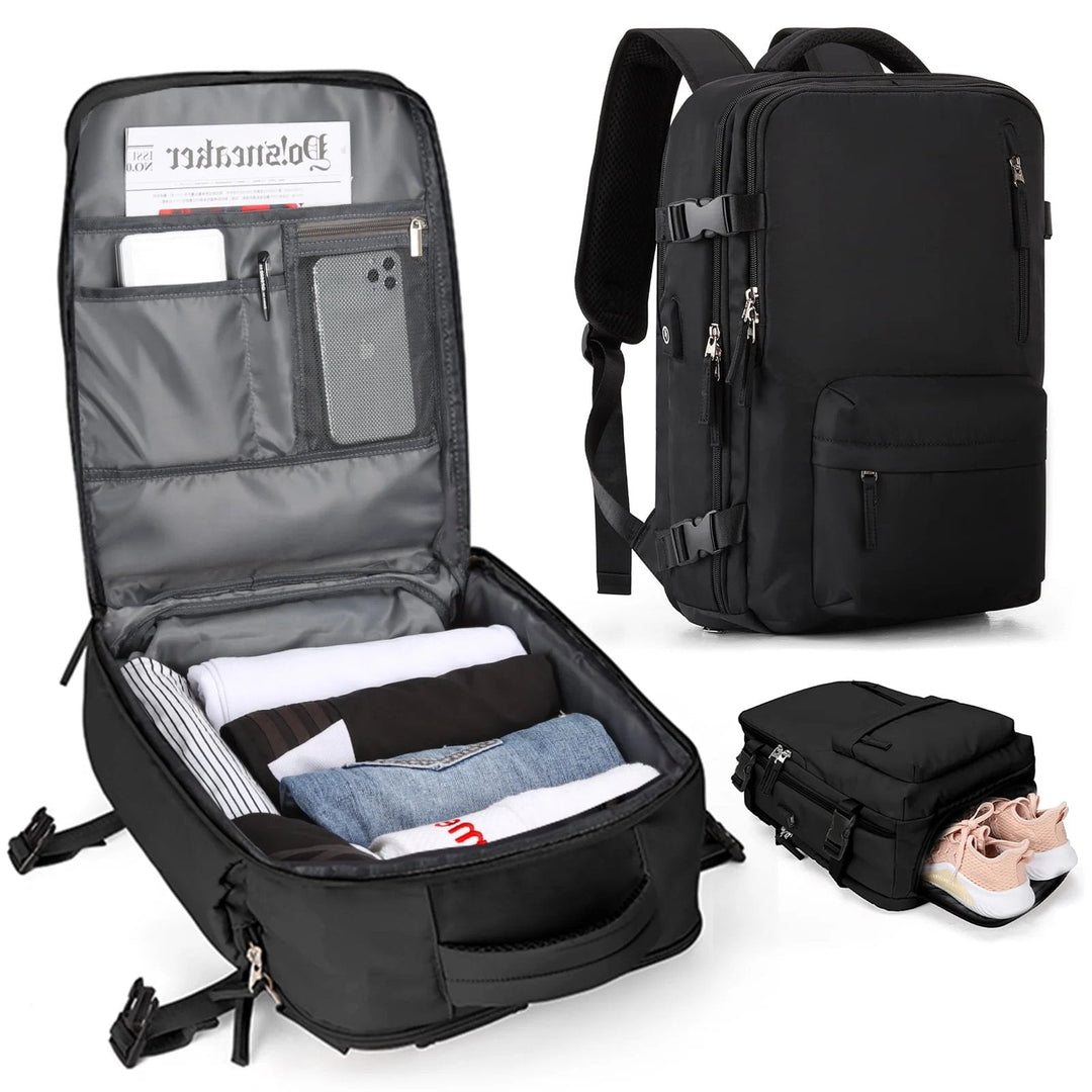 Multifunktionell damryggsäck 35 L med USB-port