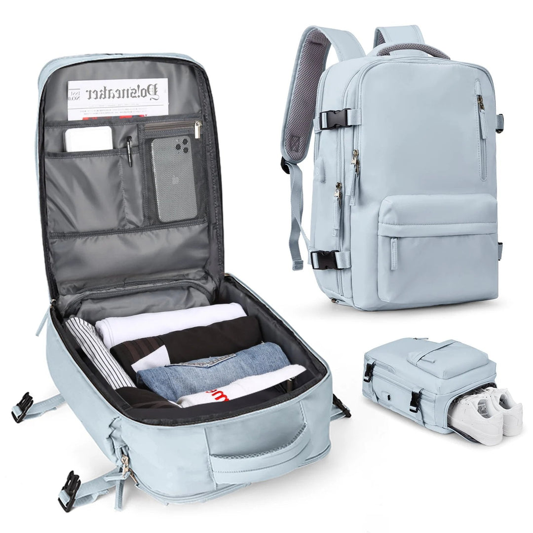 Multifunktionell damryggsäck 35 L med USB-port
