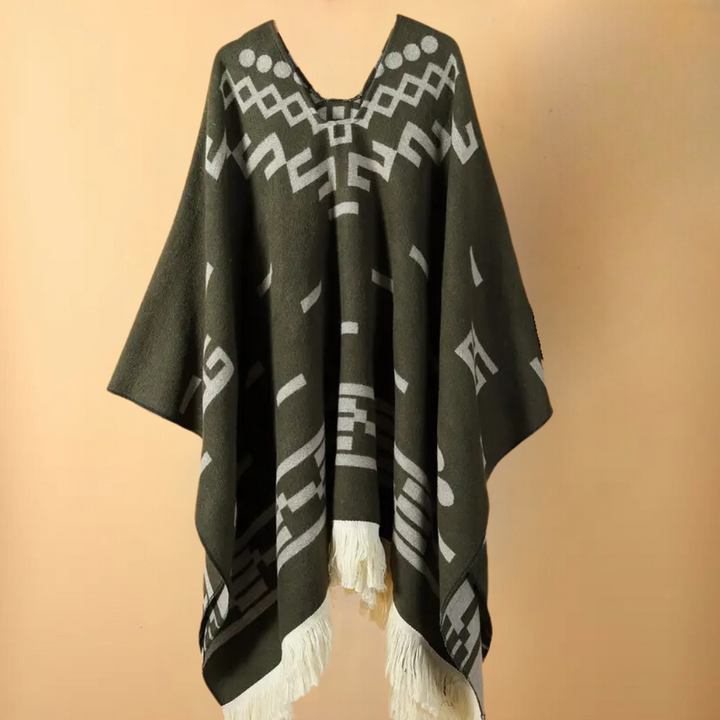 Varm poncho för herr - Kael