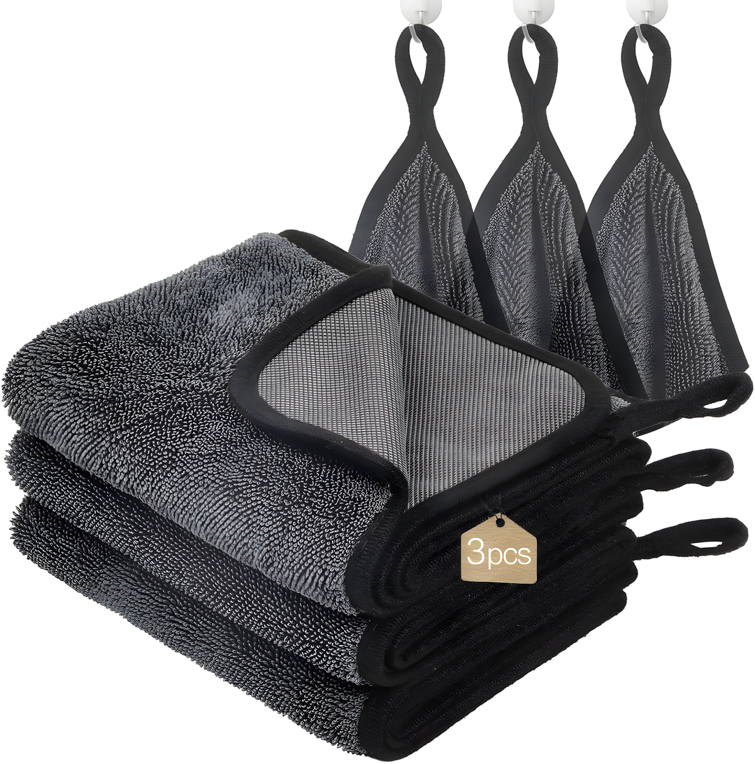 CrystalDry premium mikrofiberduk | Extra absorberande handduk för bil, fönster och kök