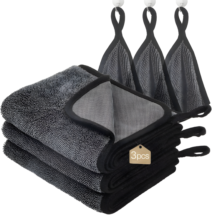 CrystalDry premium mikrofiberduk | Extra absorberande handduk för bil, fönster och kök