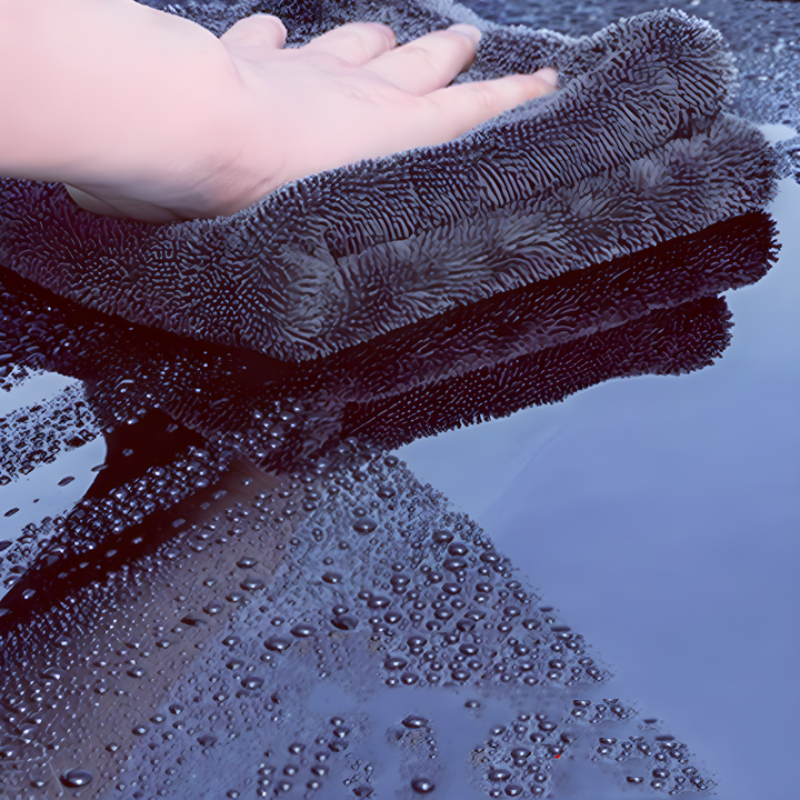 CrystalDry premium mikrofiberduk | Extra absorberande handduk för bil, fönster och kök
