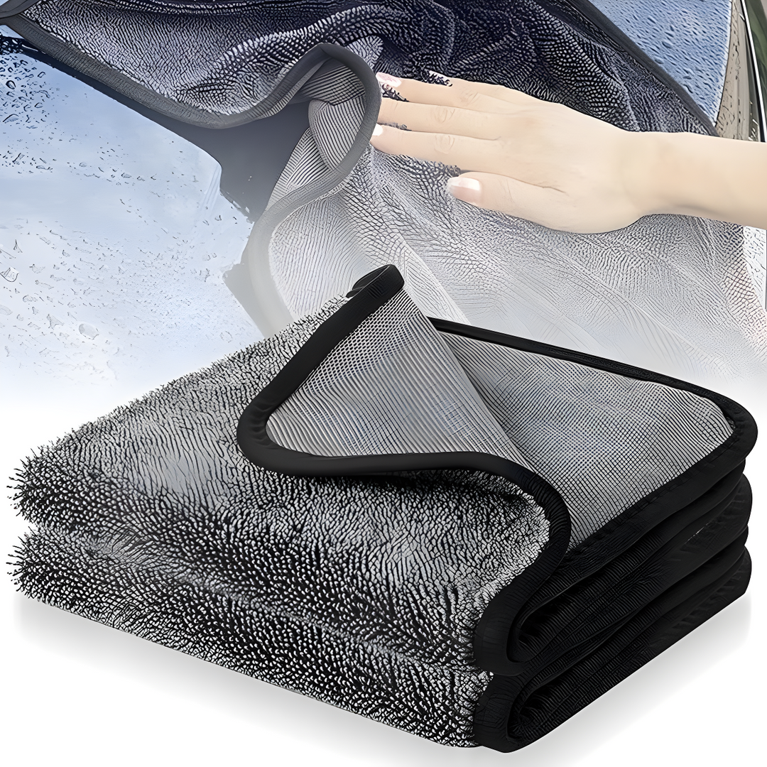 CrystalDry premium mikrofiberduk | Extra absorberande handduk för bil, fönster och kök
