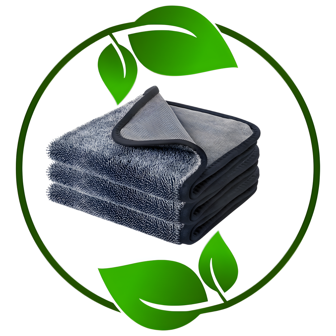 CrystalDry premium mikrofiberduk | Extra absorberande handduk för bil, fönster och kök