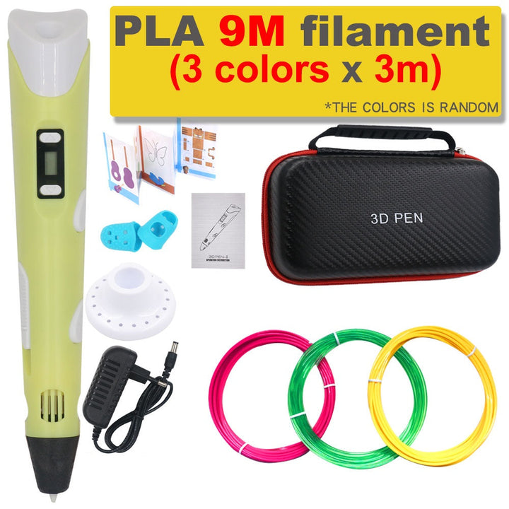 3D-skrivarpenna gör-det-själv med 200 m PLA-filament - present till barn
