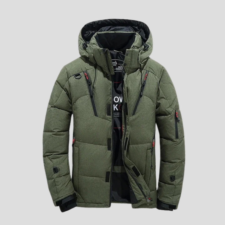 Herrdunjacka – Elegant isolering med raffineret look