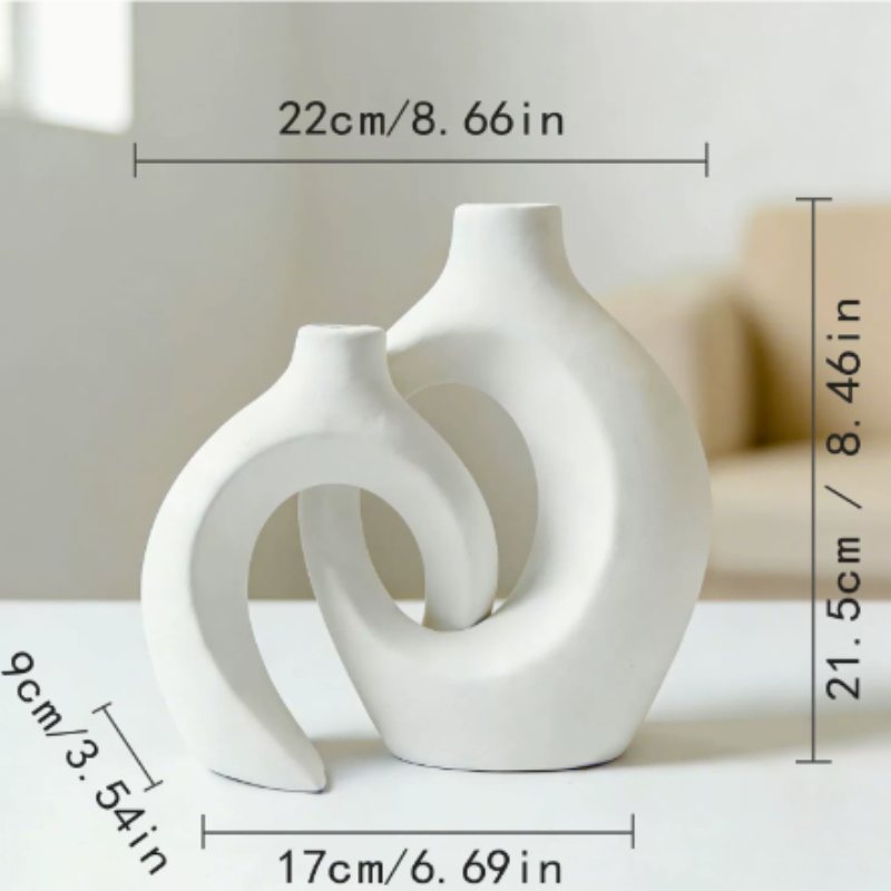 ScandiVase – set med minimalistiska keramikvaser