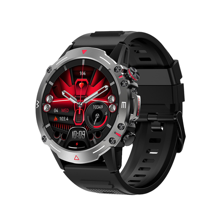 Smartwatch KL482 – AMOLED-display | Övervakning av puls, syremättnad och blodtryck