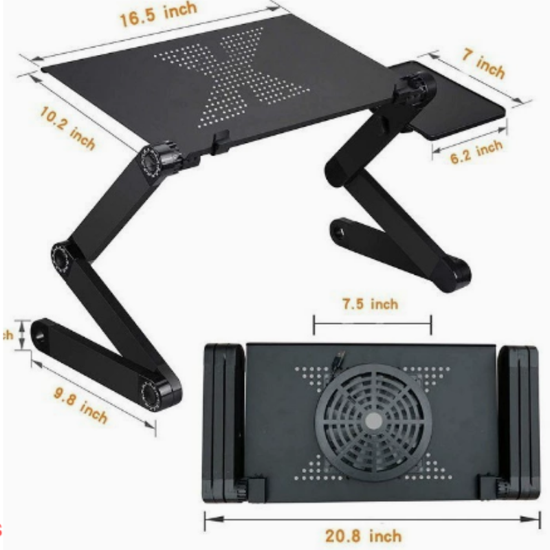 Ergonomiskt laptopstativ med 360° rotation – FlexStand