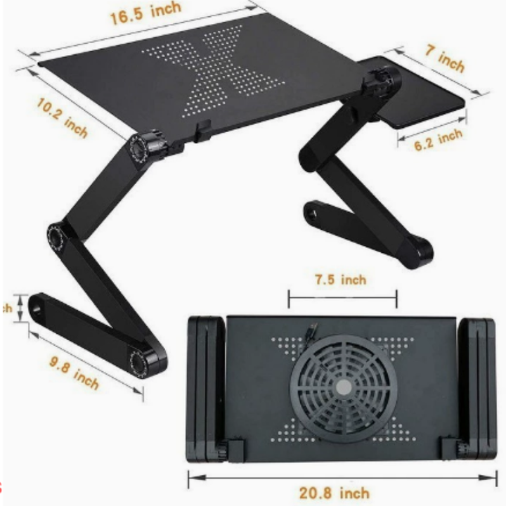Ergonomiskt laptopstativ med 360° rotation – FlexStand
