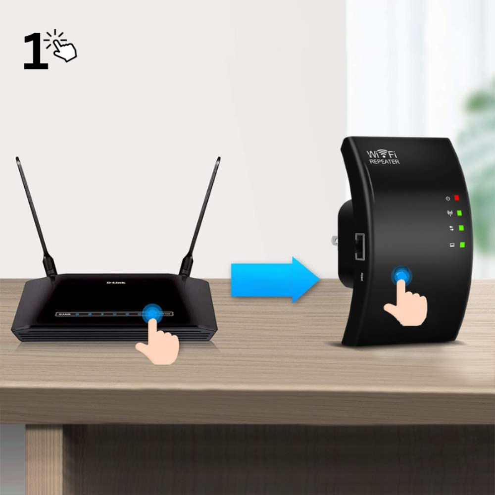 Trådlös WiFi-förstärkare - NetBlaze