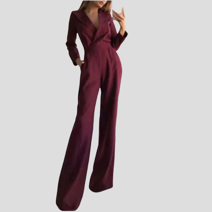 Breda damjumpsuit med skulderstrop – Flot silhuet