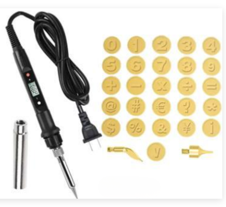 CraftMaster Pro graveringsset | 28 delar verktyg för gravering och pyrografi | Justerbar temperatur | Gör-det-själv-set | Trä, läder & metall