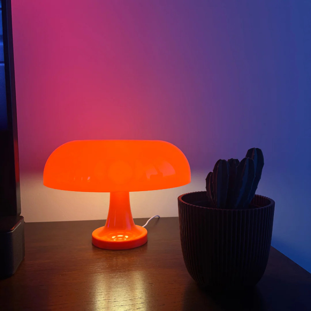 Retro svampbordslampa