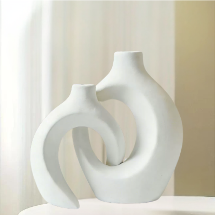 ScandiVase – set med minimalistiska keramikvaser