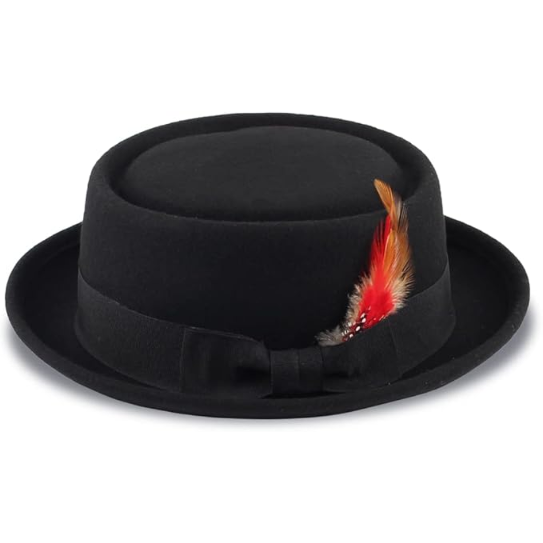 Pork pie-fedora i ullfilt - Evan