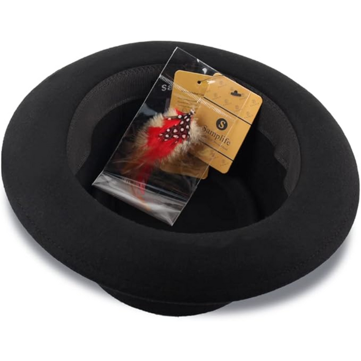 Pork pie-fedora i ullfilt - Evan