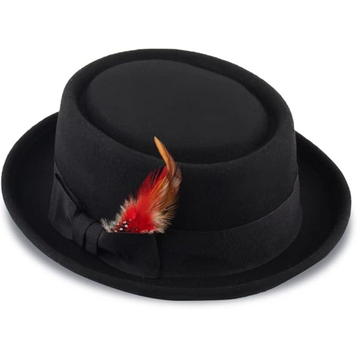 Pork pie-fedora i ullfilt - Evan