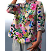 Blommig blus med somrig elegans
