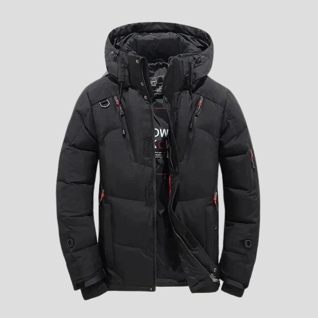 Herrdunjacka – Elegant isolering med raffineret look