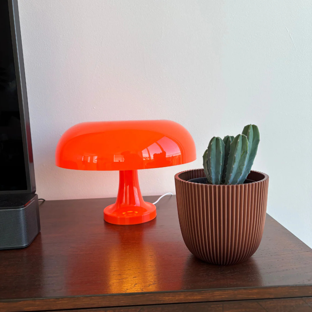 Retro svampbordslampa