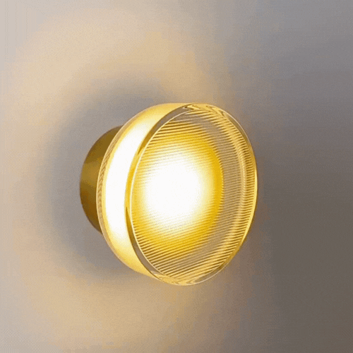 Nordisk rund vägglampa – modern LED-vägglampa för sovrum och hall