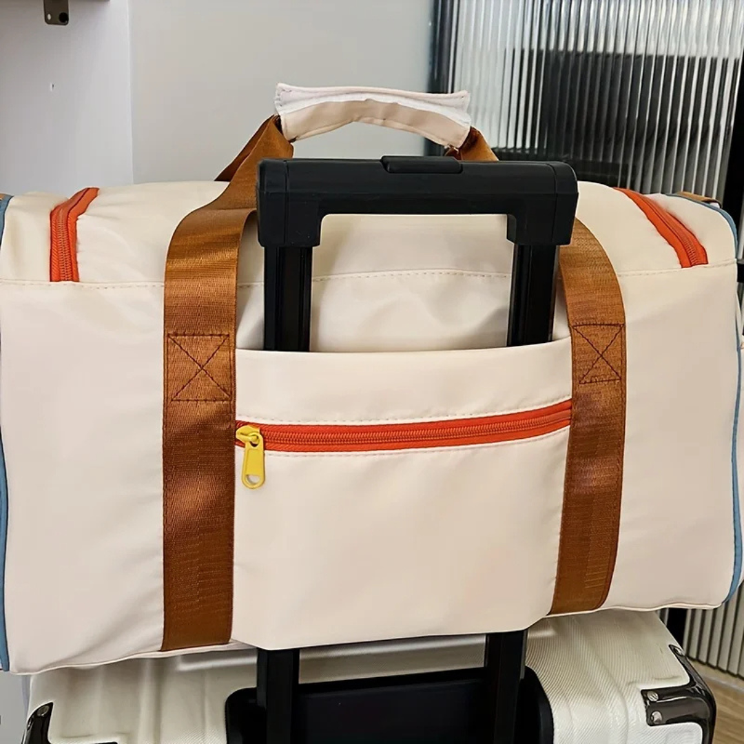 Lätt reseväska med färgblock – FlexaBag