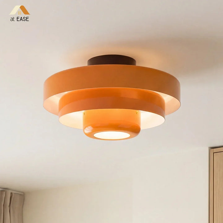 Vanesly Bauhaus Rund Taklampa i Tre Nivåer Macaron