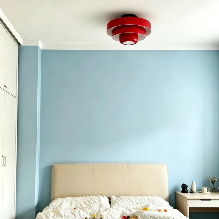 Vanesly Bauhaus Rund Taklampa i Tre Nivåer Macaron