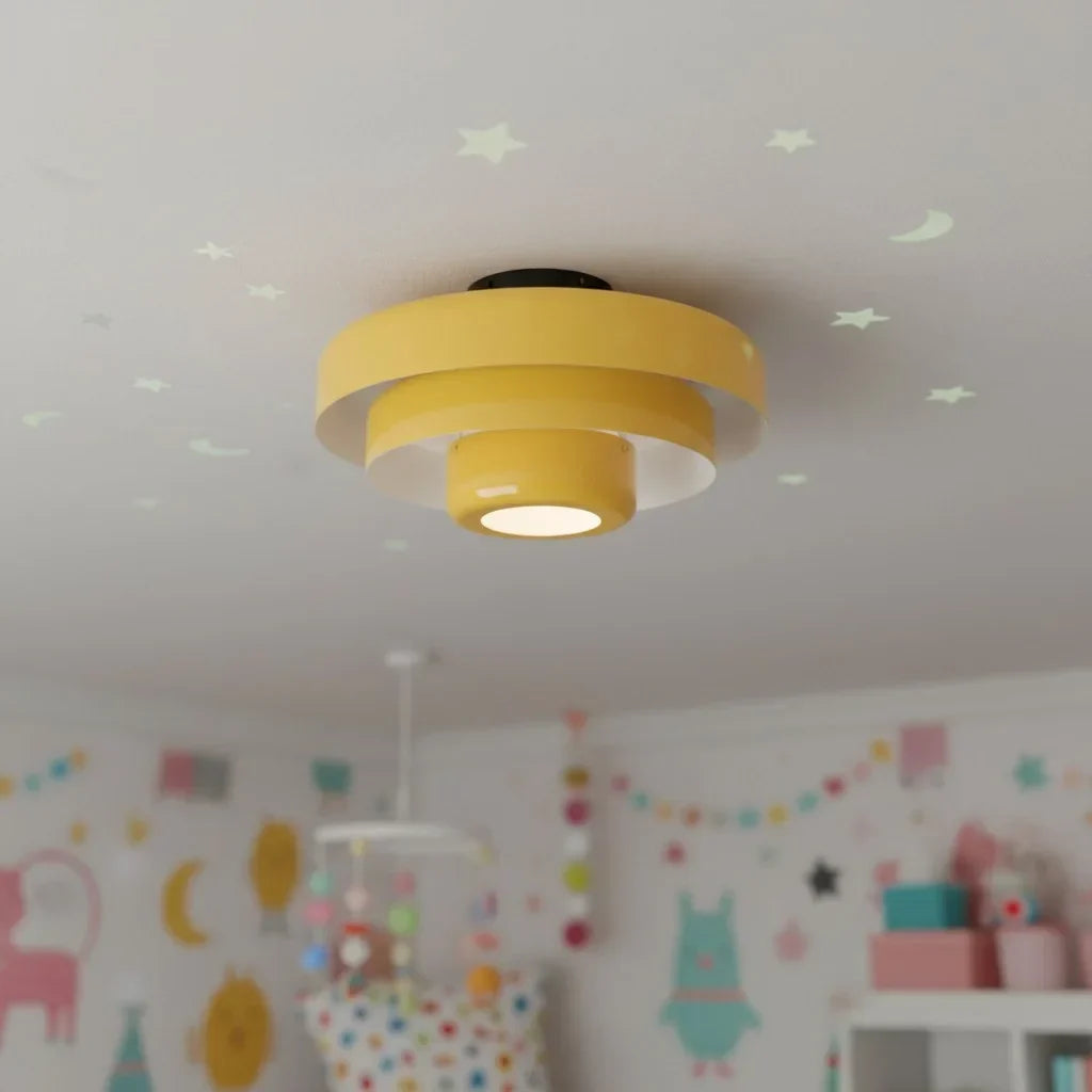 Vanesly Bauhaus Rund Taklampa i Tre Nivåer Macaron