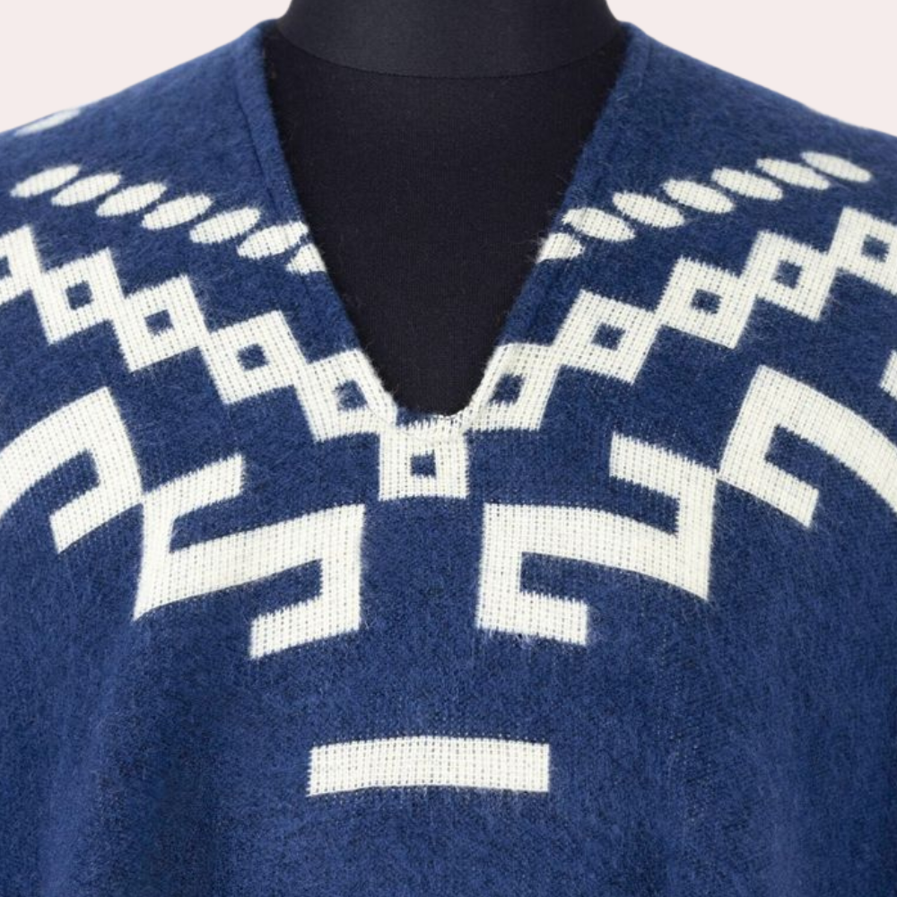 Varm poncho för herr - Kael
