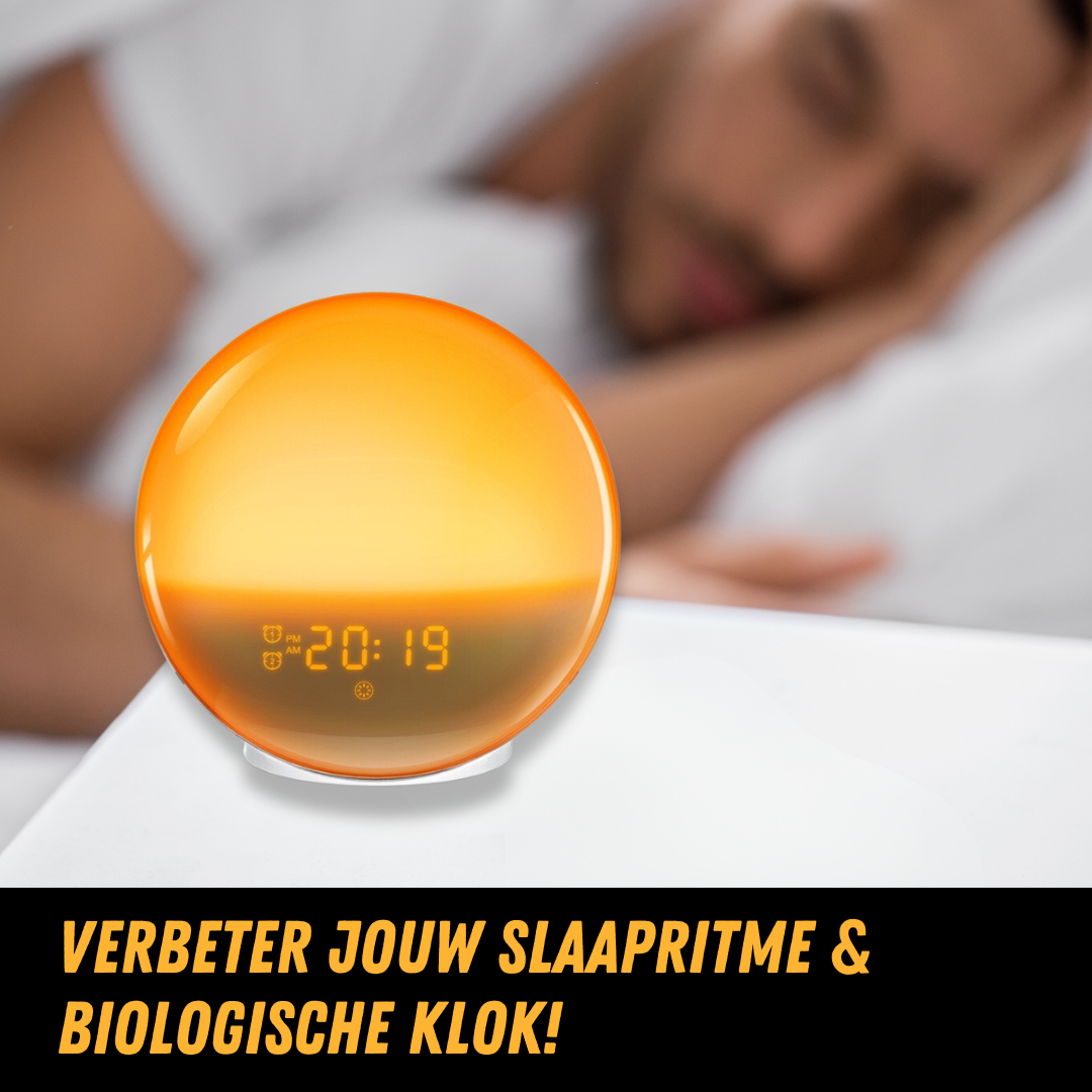 Naturlig väckarklockradio med ljusväckning - GlowRise