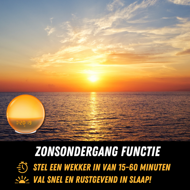 Naturlig väckarklockradio med ljusväckning - GlowRise