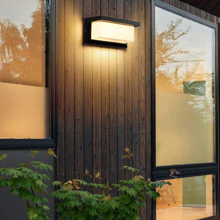 Vägglampa | Automatisk rörelsesensor | Väderbeständig för entréer & terrasser
