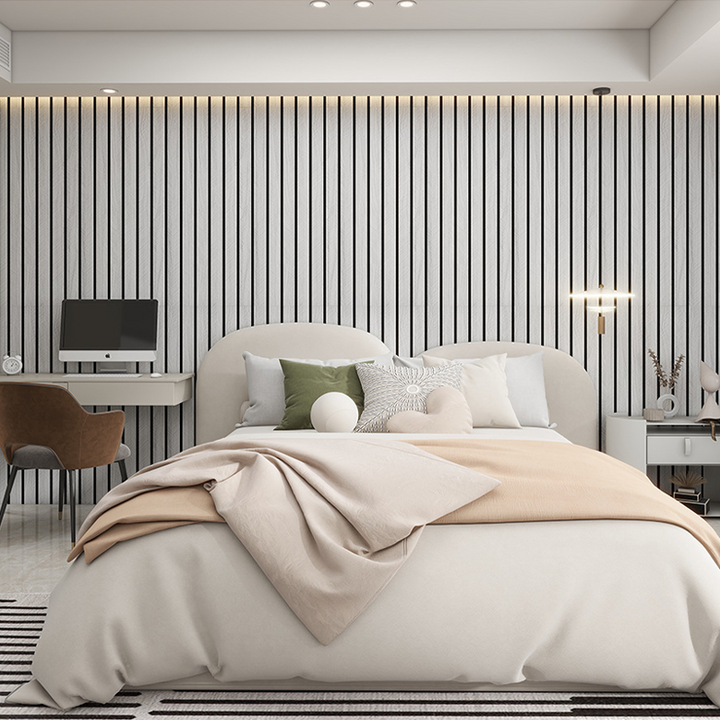 Väggpanel | Modern lameldesign | Slitstark matt yta som tål stänk | StylaSheen
