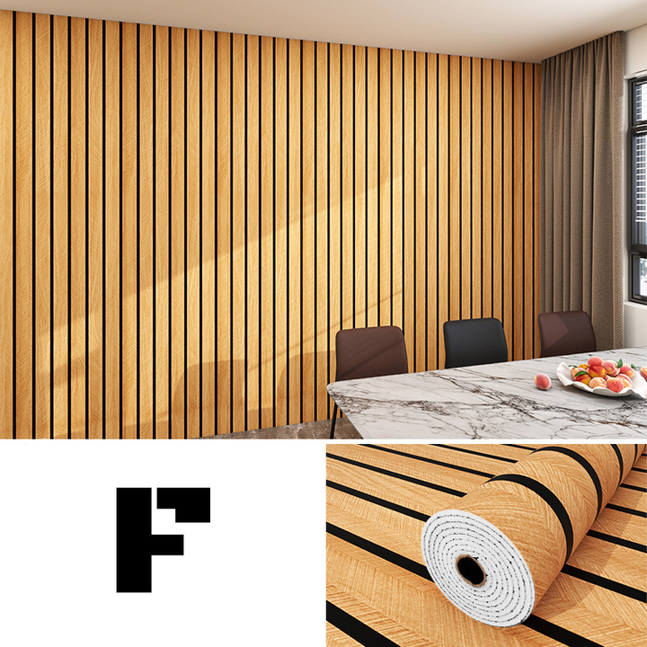 Väggpanel | Modern lameldesign | Slitstark matt yta som tål stänk | StylaSheen