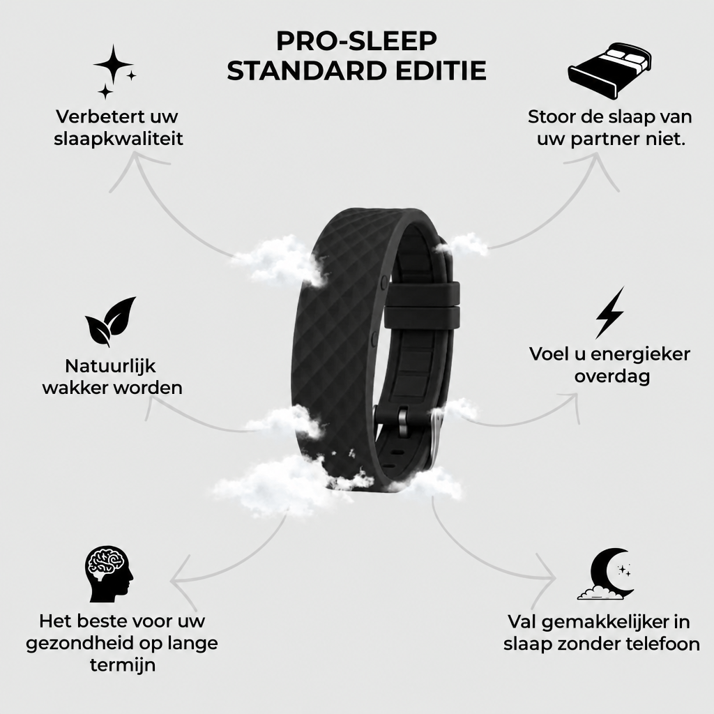 Tyst vibrationsväckarklocka | Vakna lugnt | Justerbar intensitet