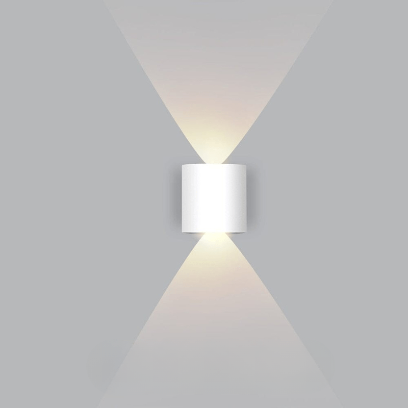 Vattentät LED-utomhusvägglampa – smal aluminium, energisnål