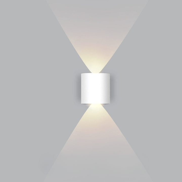 Vattentät LED-utomhusvägglampa – smal aluminium, energisnål