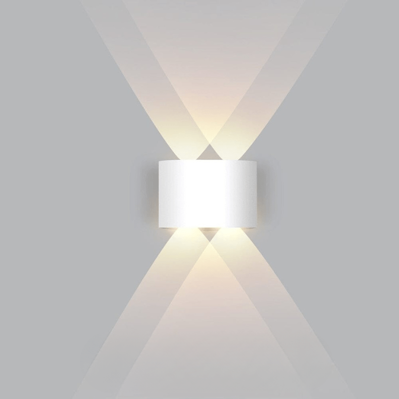 Vattentät LED-utomhusvägglampa – smal aluminium, energisnål