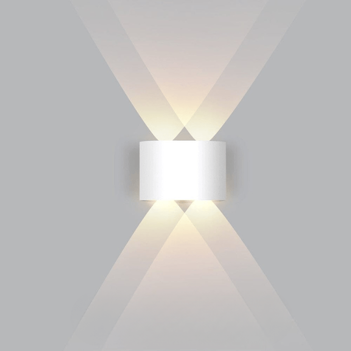 Vattentät LED-utomhusvägglampa – smal aluminium, energisnål