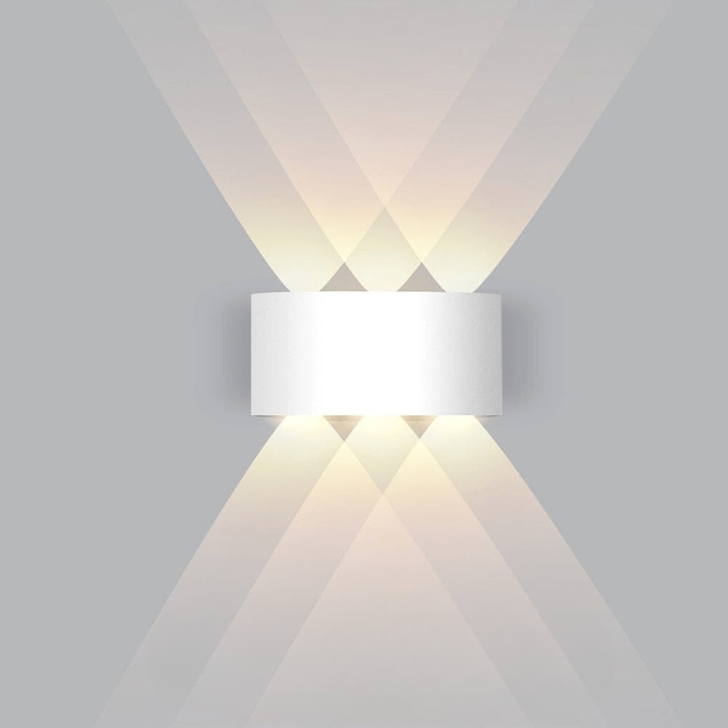Vattentät LED-utomhusvägglampa – smal aluminium, energisnål